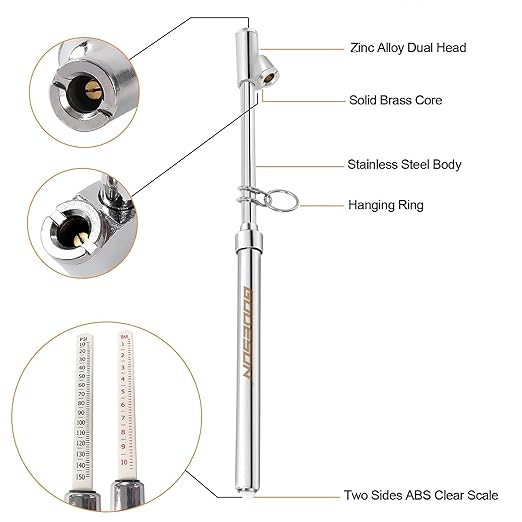 GODESON Dual Head Tire Pressure Gauge, Heavy Duty Tire Pressure Gauge Range - Image 2