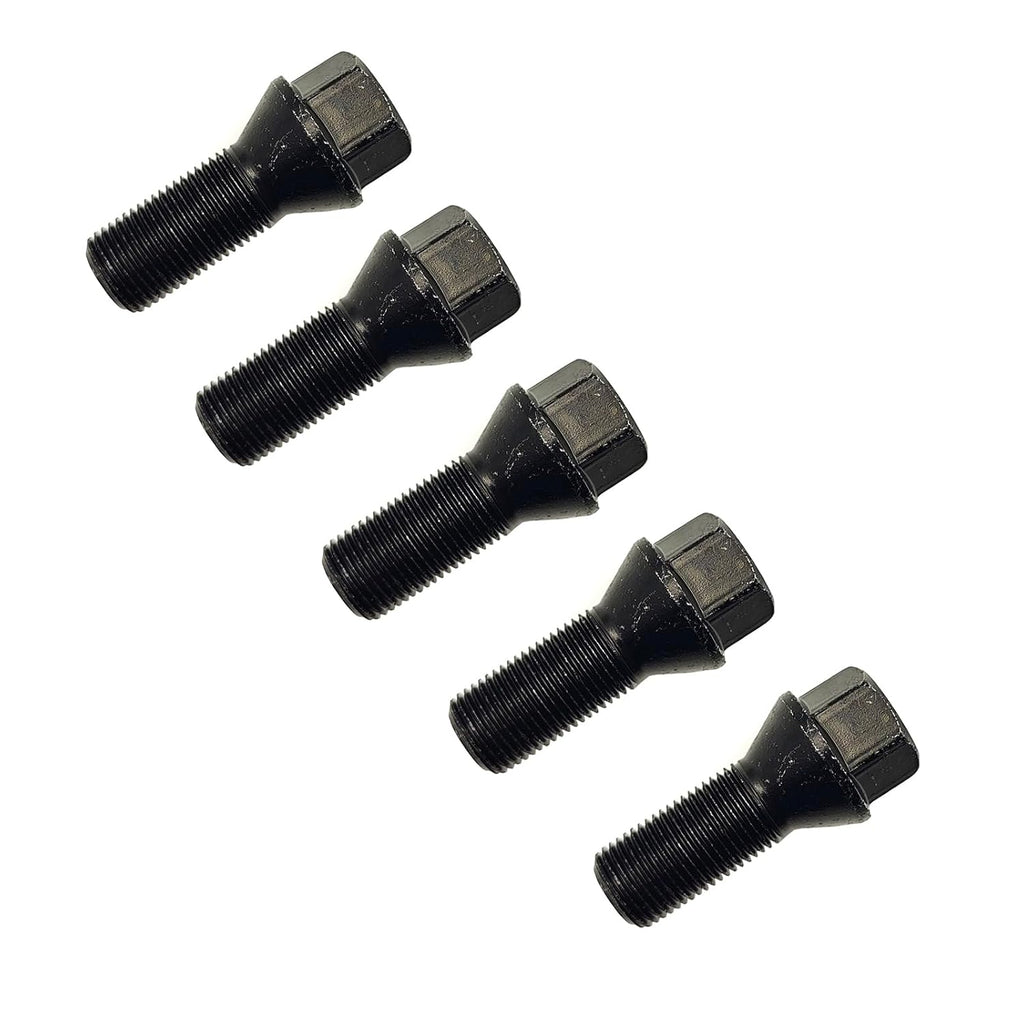 AMCC 14mm x 1.25 Wheel Lug Bolts (5Pcs) Replace: 36136781151 36136890324 | Compatible with BMW F30 F35 F10 F25 X3 E70 X5