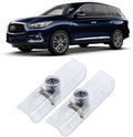 Never Fade Car LED Door Lights Projector Courtesy Welcome Light Ghost Shadow Light Logo Compatible with QX56 2004-2010 QX60 2014-2017 JX35 2013-2017 Puddle Light Accessories