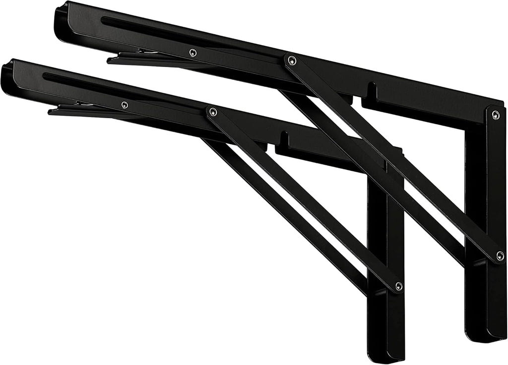 clt 18" black folding shelf brackets max. load, main product view