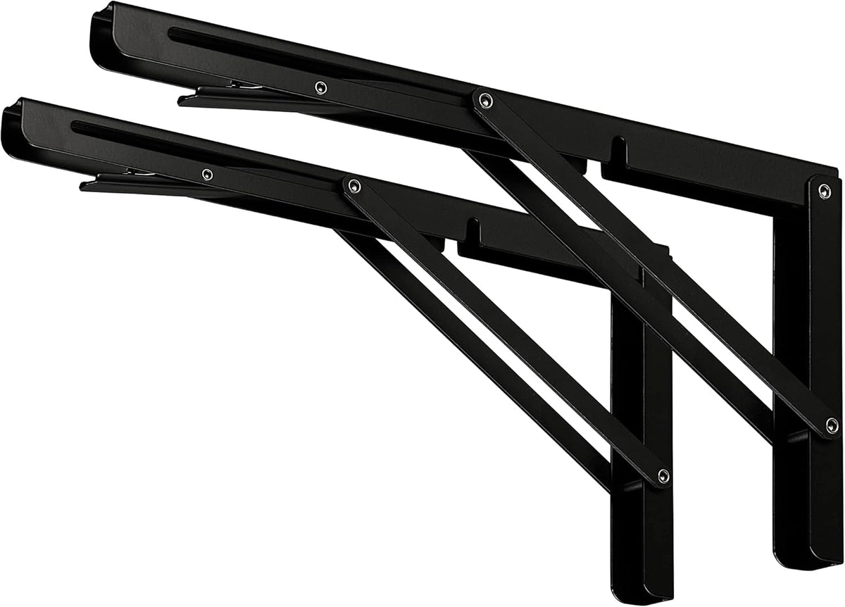 clt 18" black folding shelf brackets max. load, main product view