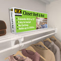 ez shelf- closet shelf with hanging rod, expands, main product view