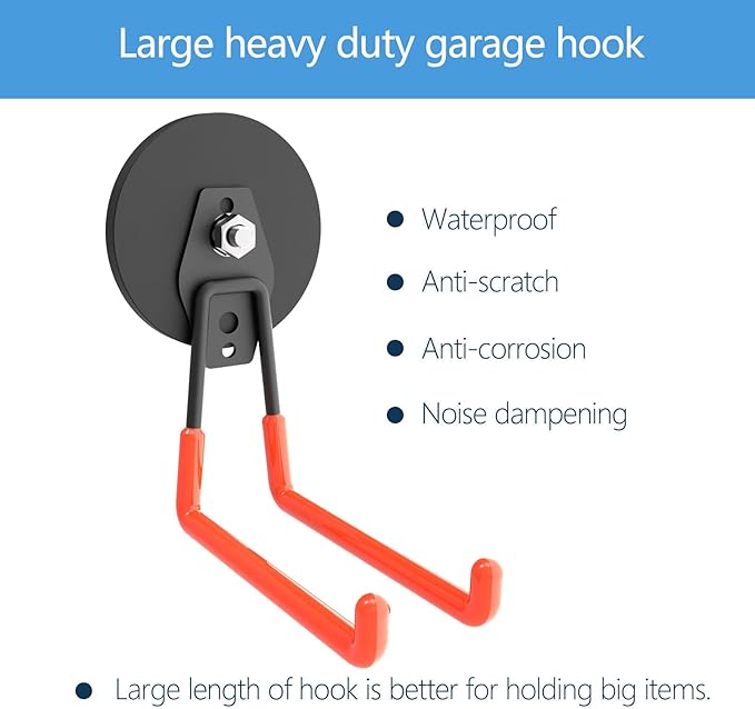 Heavy Duty Large Magnetic Hooks, Strong Magnet Hooks - Image 4