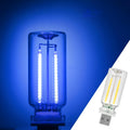 1 Pack Car LED Lights Interior, USB Light for Car Decor & Bedroom, Touch Dimmable Ambient Lighting, Mini Glass Bottle Night Light for Camping Gifts-Blue