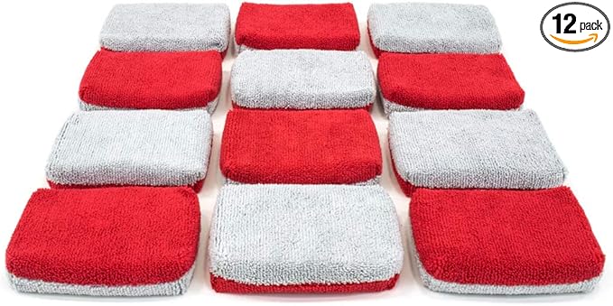 Autofiber Ceramic Coating Applicator Sponge | 12 Pack | by Autofiber