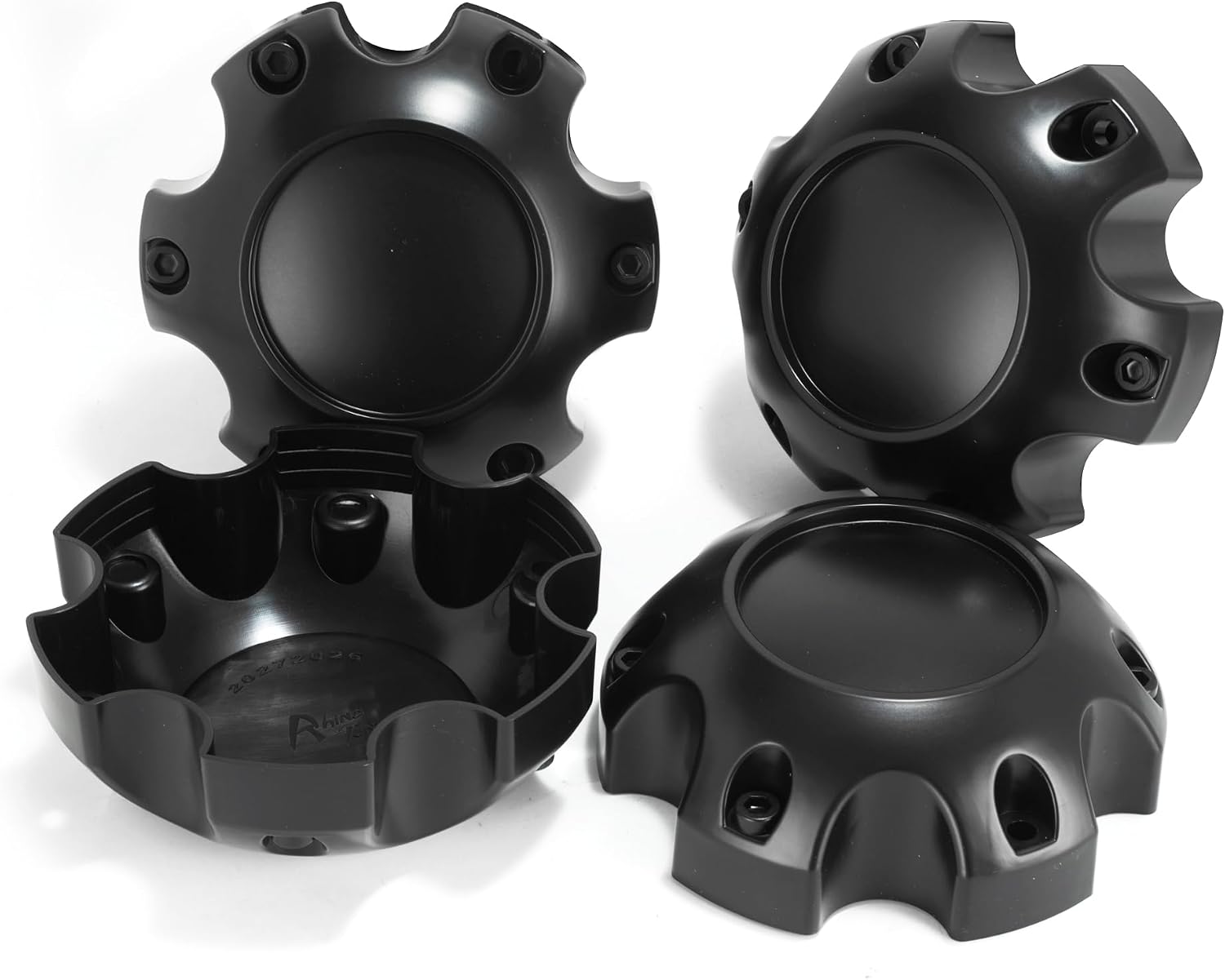 4 Pack 134 mm / 5.28 in Black Wheel Center Caps 6 Lug Kit for Ultra Motorsports, 48 mm / 1.89 in Height Hub Caps, Snap-in Replaces 89-9765 ABS-Plastic Rim Covers