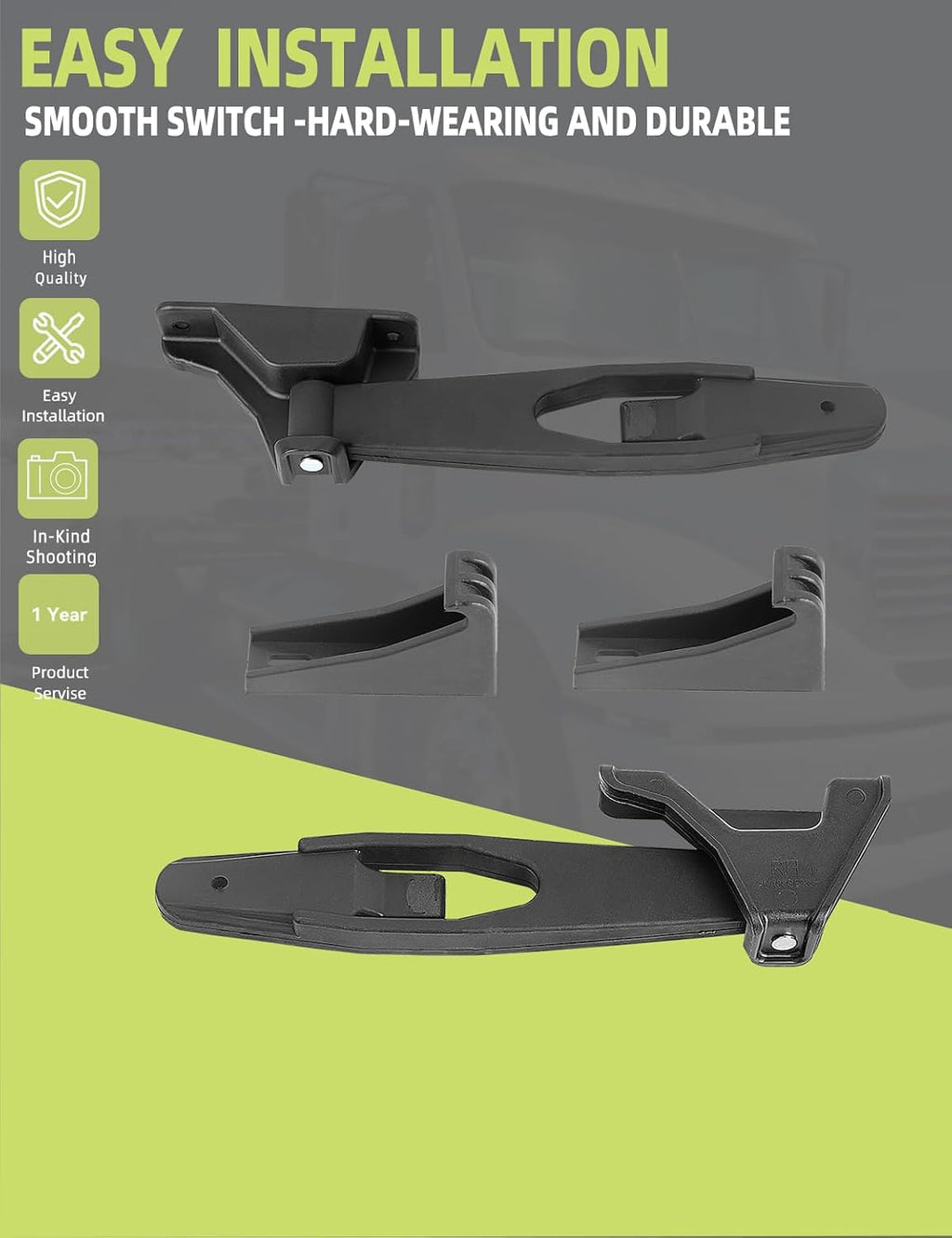 Hood Latch with Catch Bracket Compatible with Freightliner Columbia 2003-2008 Accessories Parts Replaces A17-15553-000/ A17-15553-001 Hoods Left Right Hoods Pair
