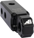Agency 6 Recovery Shackle Block 2" (Double Hole) - Powder Coated Black - Hitch Receiver Fits 2 inch Hitch - Proudly Made in The USA with US Certified Materials