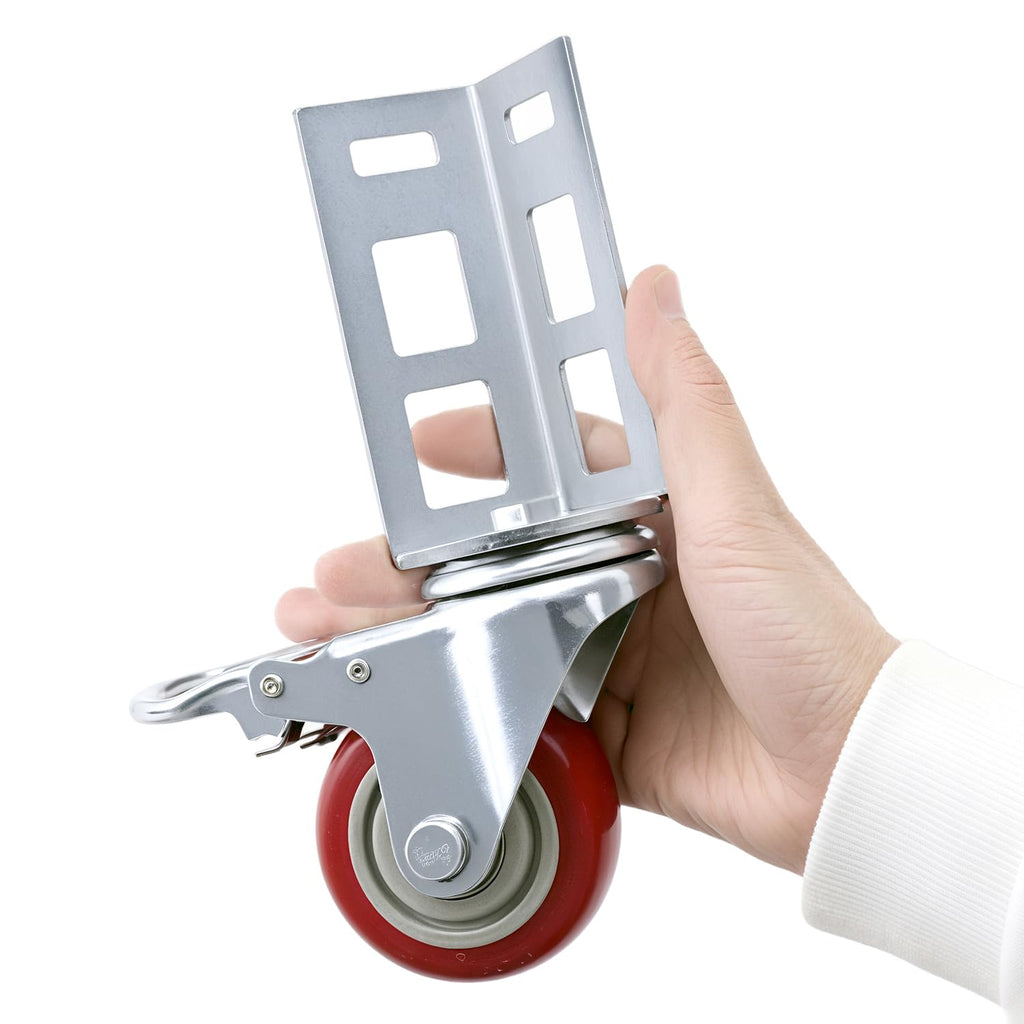 qwork 3" caster wheels for boltless shelving –, package contents