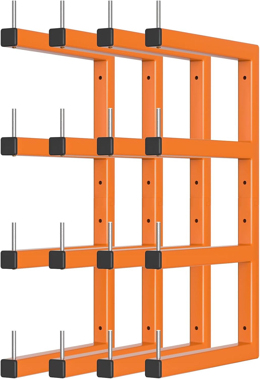4-Pack Lumber Storage Rack, Wood Storage Racks Wall Mount, Heavy Duty Garage