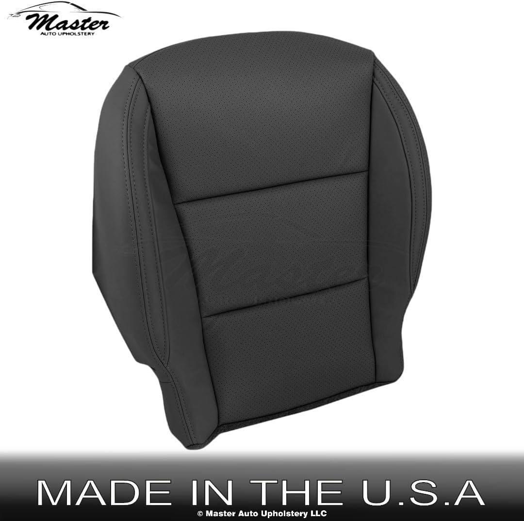 Master Auto Upholstery 2012-2019 fits Hyundai Santa Fe Genuine Leather Front Driver Bottom Cover Black