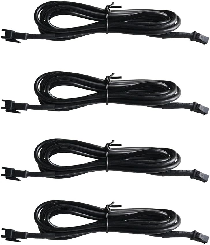4 PCS 60 inch Extension Cords for Use with 5050 LED SMD RGB NEON Accent Kits for LED Motorcycle ATV Car Light Multi-Color Neon Strip