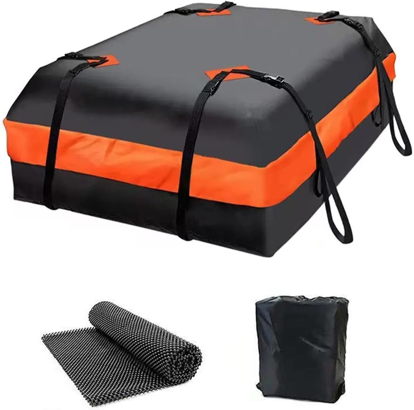Weatherproof Car Top Travel Bag Featuring Double Layer Water Coating and Adjustable Wide Straps Snowproof Roof Bag