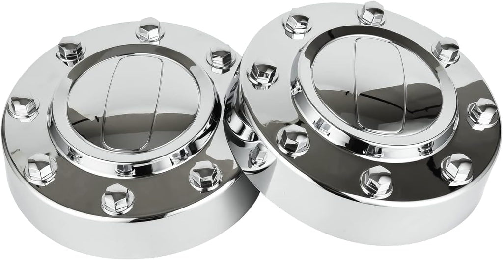 Replacement for Chrome Wheel Center Hub Cap Hubcap 2011-2018 Ram 3500 2Pcs Front + 2Pcs Rear 1-Ton Dually DRW Alloy Wheel