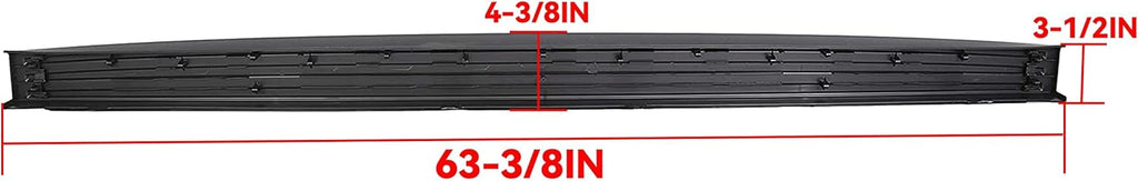 ECOTRIC Tailgate Molding Cap Compatible with 2009-2014 Ford F150 F-150 Replacement for FO1904107 9L3Z9940602AA Trunk Top Protector Cover Rear Tailgate Moulding Trim