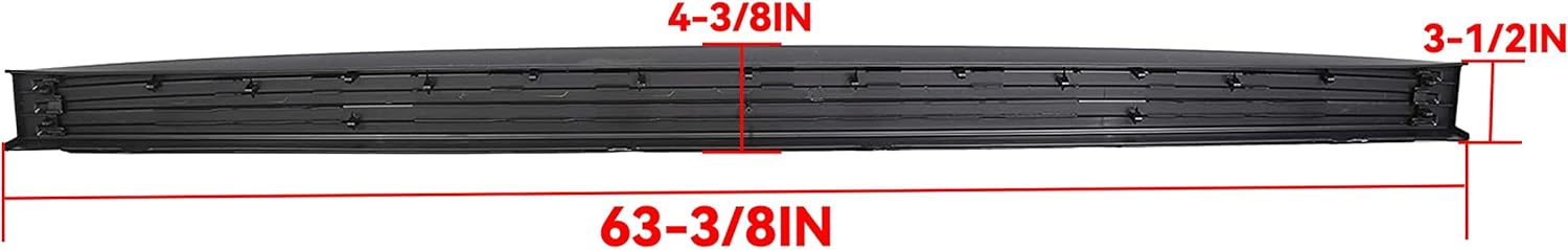 ECOTRIC Tailgate Molding Cap Compatible with 2009-2014 Ford F150 F-150 Replacement for FO1904107 9L3Z9940602AA Trunk Top Protector Cover Rear Tailgate Moulding Trim