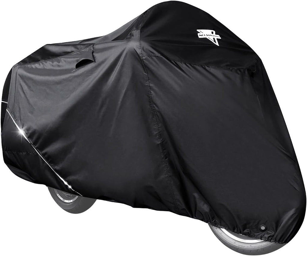 Nelson Rigg USA Defender Extreme Motorcycle Cover; Waterproof; Outdoor All Weather; Fade Resistant; Ventilated; Reflective; Lock Grommets; Storage Bag (XX-Large)