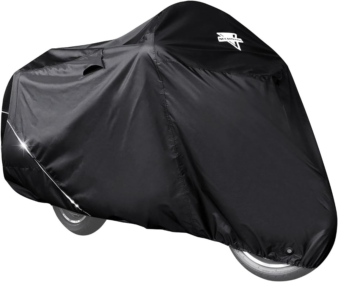 Nelson Rigg USA Defender Extreme Motorcycle Cover; Waterproof; Outdoor All Weather; Fade Resistant; Ventilated; Reflective; Lock Grommets; Storage Bag (XX-Large)