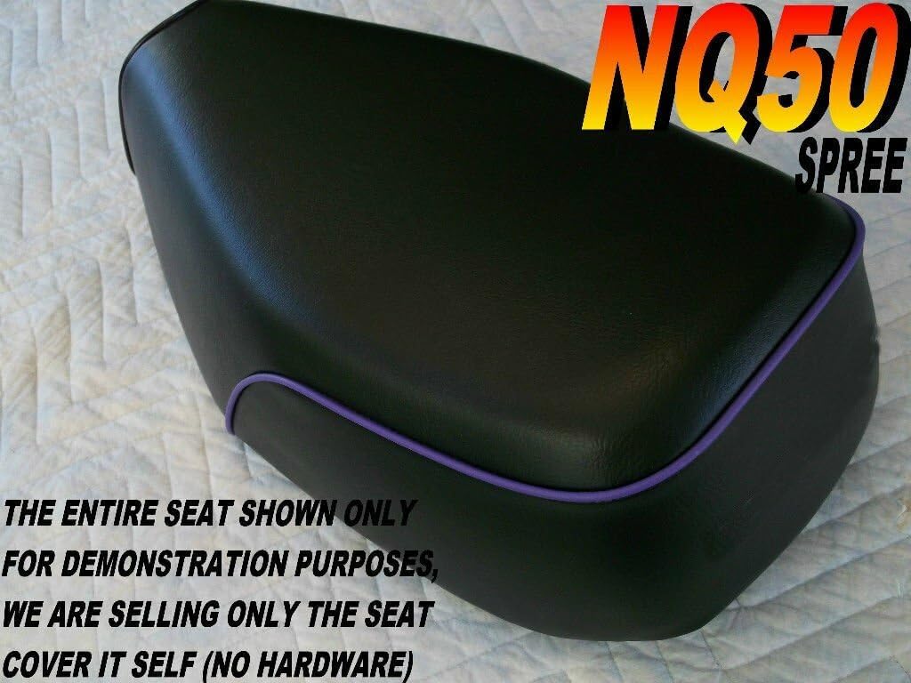 New Replacement aftermarket seat Cover fits NQ50 Spree Honda NQ 50 Purple Piping 007C