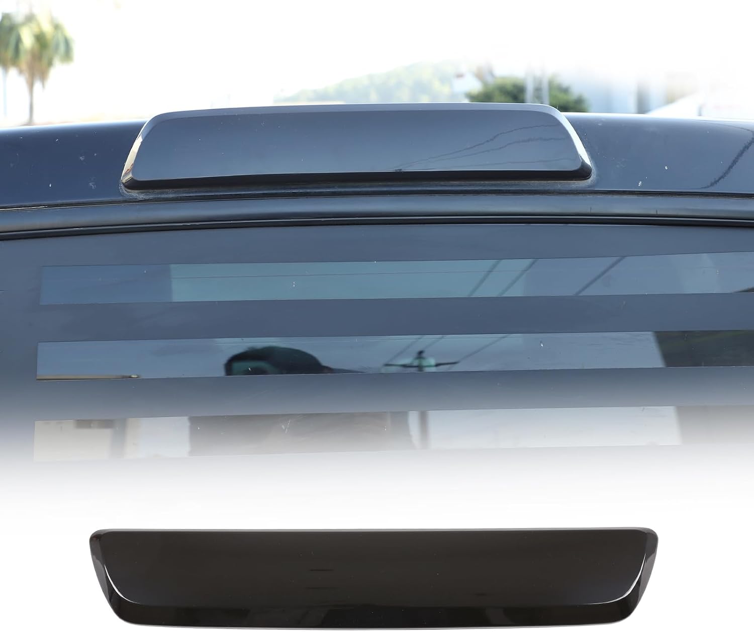 3rd Brake Light Third High-Position Center Blackened Shell Cover for Toyota Tundra 2014-2021