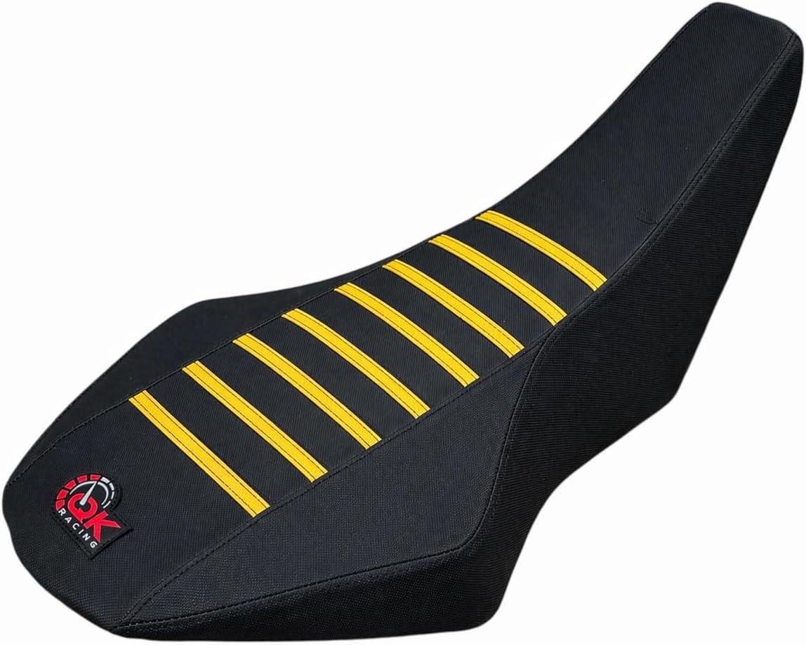Premium Multi Grip Seat Cover - Compatible Fit for Suzuki LTR 450 Gripper Seat Cover 2006-2011 Yellow Ribs S24