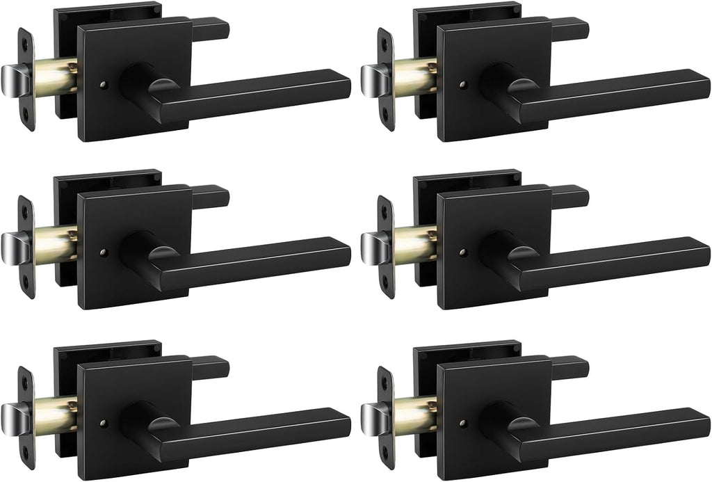 goldenwarm black interior door handles, matte black door, main product view