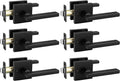 goldenwarm black interior door handles, matte black door, main product view