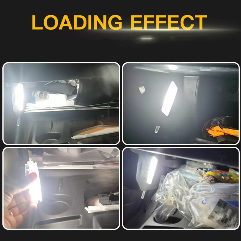 Car Trunk Light for Peugeot 1007 2004-2009/206 1998-2010/207 2006, 1/2PCS Trunk Cargo Lamp Footwell Under Door Glove Box Light