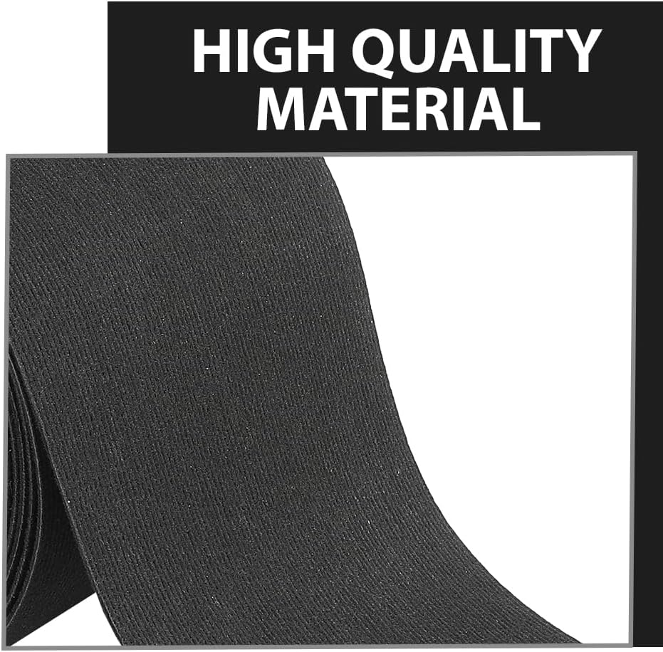 G-PLUS 12" x 75ft Boat Trailer Bunk Carpet, Outdoor Ribbed Marine Bunk Carpet Fit for Boat Trailer Runners Black