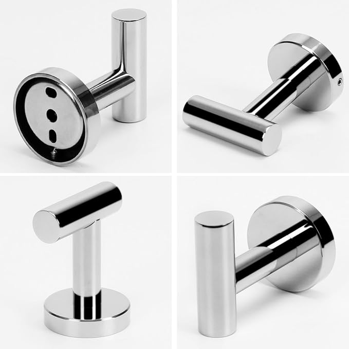 NearMoon Bath Towel Hooks- SUS 304 Stainless Steel Robe Hook Holder, Heavy Duty - Image 6
