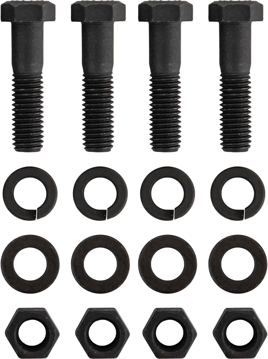 Buyers Products 8520 Replacement Pintle Hook/Combination Hitch Mounting Kit, Four 1/2". x 2" Grade 8 Bolts, Hex Nuts,Heavy Lock Washers, and Flat Washers
