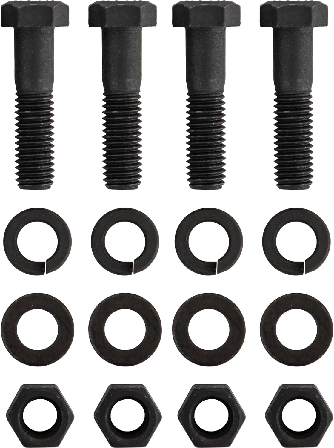 Buyers Products 8520 Replacement Pintle Hook/Combination Hitch Mounting Kit, Four 1/2". x 2" Grade 8 Bolts, Hex Nuts,Heavy Lock Washers, and Flat Washers