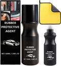 XIRUJNFD Car Rubber Seal Protectant, Rubber Seal Conditioner, Rejuvenates Color & Flexibility of Old & Dry Seals, for Car Door Seals, Windows, Hoods, Trunks (1 Set)