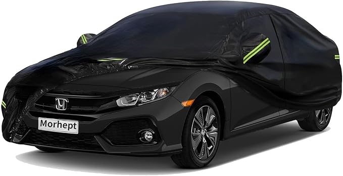 Car Cover Custom Fit for Honda Civic, Waterproof All Weather Full Exterior by Morhept