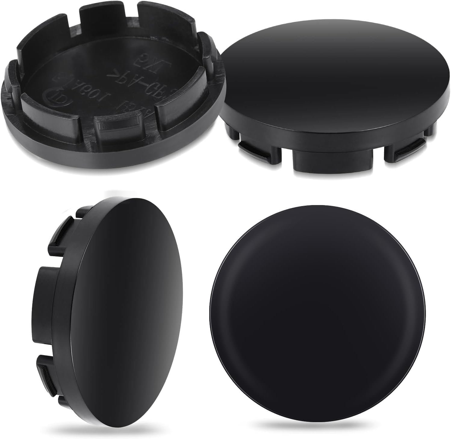 4 PCS Car Wheel Center Hub Cover for Jeep Wrangler JK 2007-2018, Rim Center Hub Cover, Snap-in Vehicle Rim Caps Accessories, 60mm