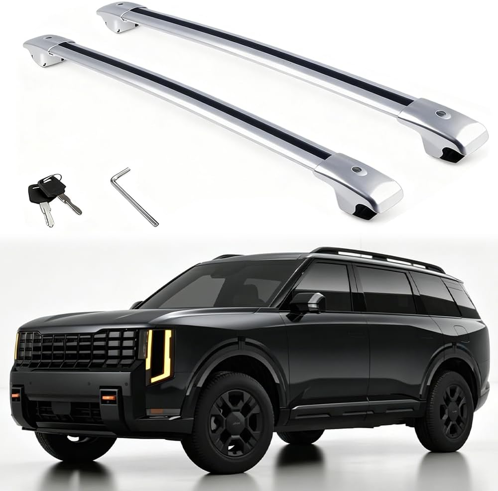2Pcs Roof Bars Fit for KIA Telluride 2027 X-Line/X-Pro Aluminum Alloy Side Bars Cross Rails Roof Rack Luggage Carrier(Only for X-Line/X-Pro Version)