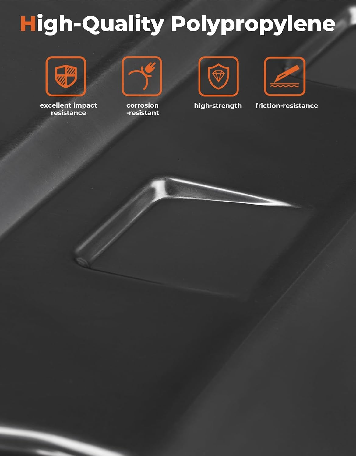 KEMIMOTO Hood Scoop Kit Compatible With Kawasaki Mule Pro FXT/DXT/DX/FX 2015-2024, Vented Hood Cover with Mesh Grill for Enhanced Airflow & Engine Cooling