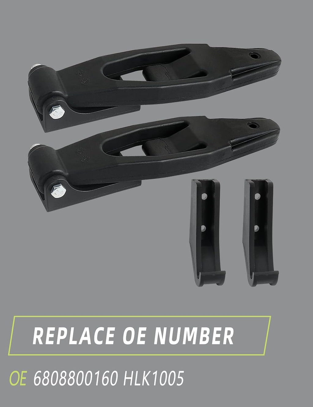 Hood Latch with Catch Bracket Compatible with Freightliner FL70 FL80 1994-2005/ FL60 94-04/ FL106 94-03/ FL50 95-05/ FL112 96-04 Accessories Parts Replaces 6808800160 HLK1005 Left Right Hoods Pair