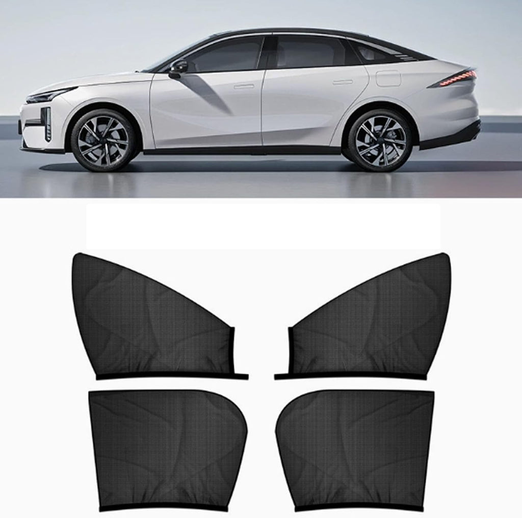 4Pcs Automotive Side Window Screens Mosquito Net for GMC Terrain 2018 2019 2020 2021 2022 2023 2024, Rear Front Door Sunshades Breathable Camping Travel Blocker,SUV