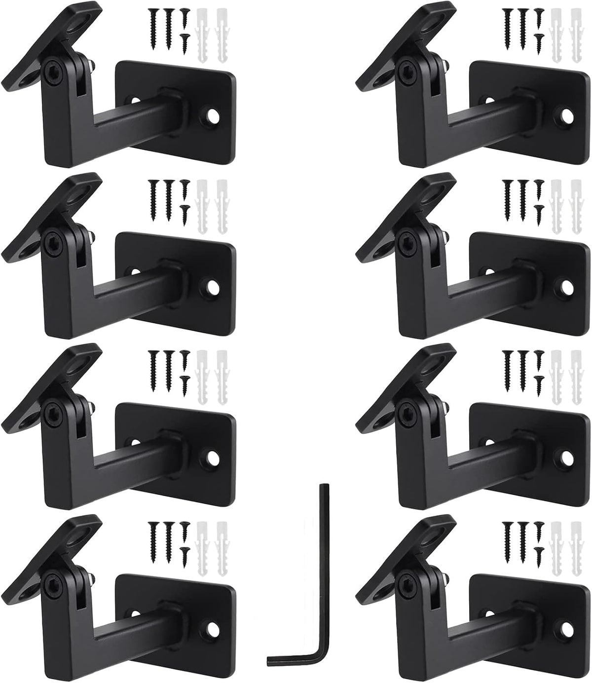 realplus swivel handrail brackets heavy duty adjustable square, main product view