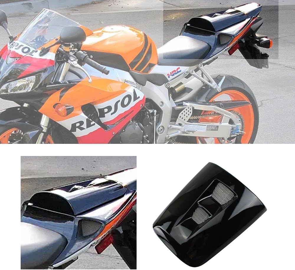 ABS Plastic Rear Seat Cowl Cover Fit for Honda CBR1000RR 2004 2005 2006 2007 CBR 1000 RR 04-07 Motorbike Rear Seat Cover ABS Plastic Rear Seat Cowl (Glossy Black)