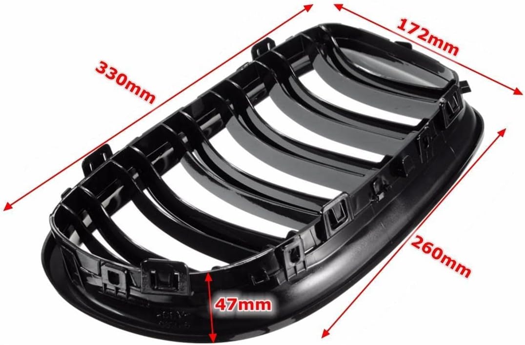 Kidney Front Bumper Grilles Grill For BMW 3-Series E90 E91 2009 2010 2011 328i 318i 320i 323i 325i 330i 335i 4D 4-Door Sedan Wagon Gloss Color