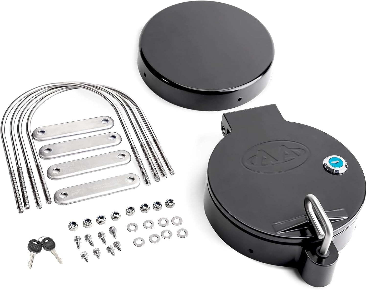 AA Products Universal Conduit Carrier Kit Fit 8" PVC Pipe, No Drilling Required, Black