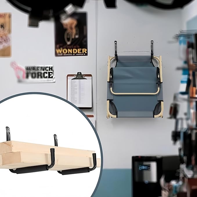 CROISSANT 2Pack Garage Storage Ladder Hook, Suitable - Image 4
