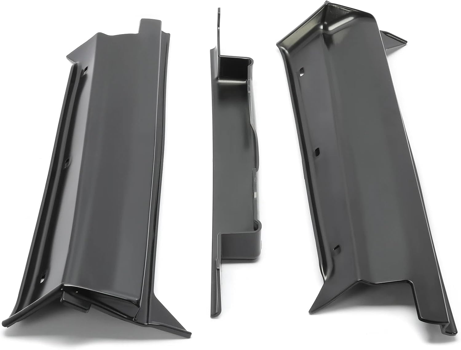 3PCS Bumper Fillers For 1977-1979 Cadillac DeVille Fleetwood Brougham | Color: Black,Material: High quality Plastic,Placement : Left, Rear, Right,rear bumper filler replacement panels