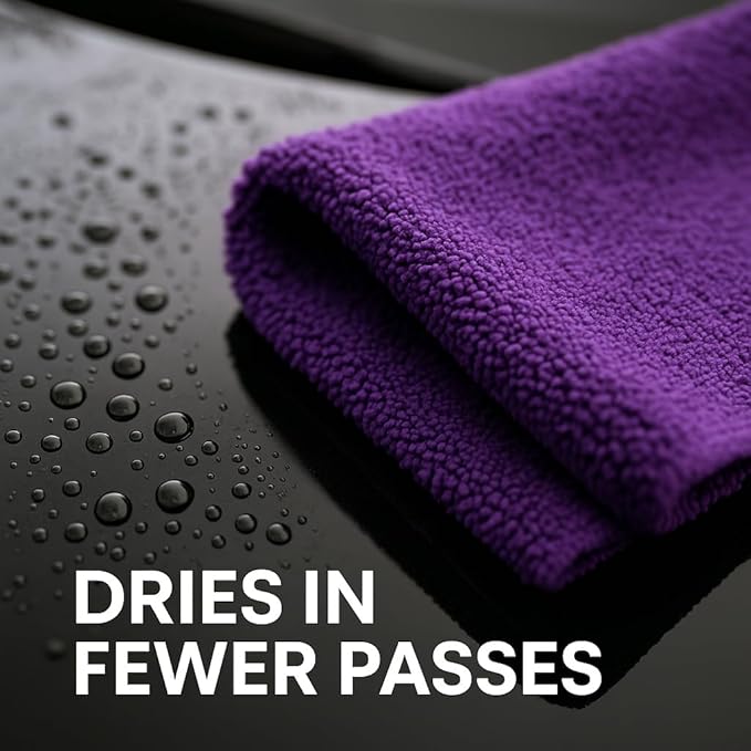 3 Pack Reusable Pak Details Micro Fiber Towels Car Detailing | 16x16 - Image 5