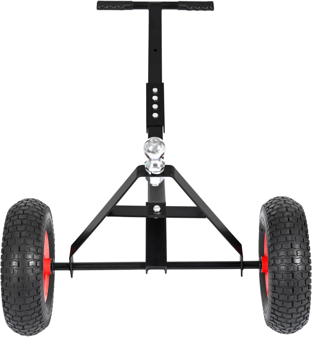 Geelife Trailer Dolly with 2 Inch Ball 600 Lbs Capacity for Moving Car Rv Boat Trailer, Great for Camping - Black - Iron - Versatile Compatibility - Camping