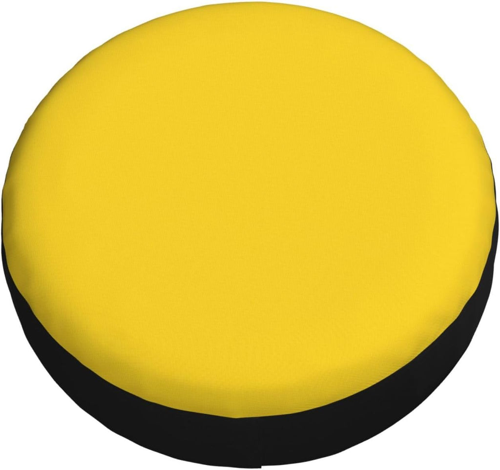 Gold Yellow Print Universal Spare Tire Cover for RV, Jeep | Wheel Protector Fits Rv, Trailer, Jeep, Shield Tires From Sun, Dirt And Rain For Outdoor Storage