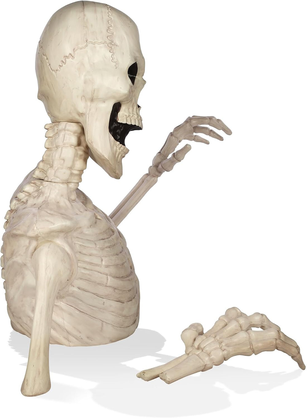 BOO BOX 4 Ft. Halloween Groundbreaker Skeleton, Giant Outdoor Decoration for ...
