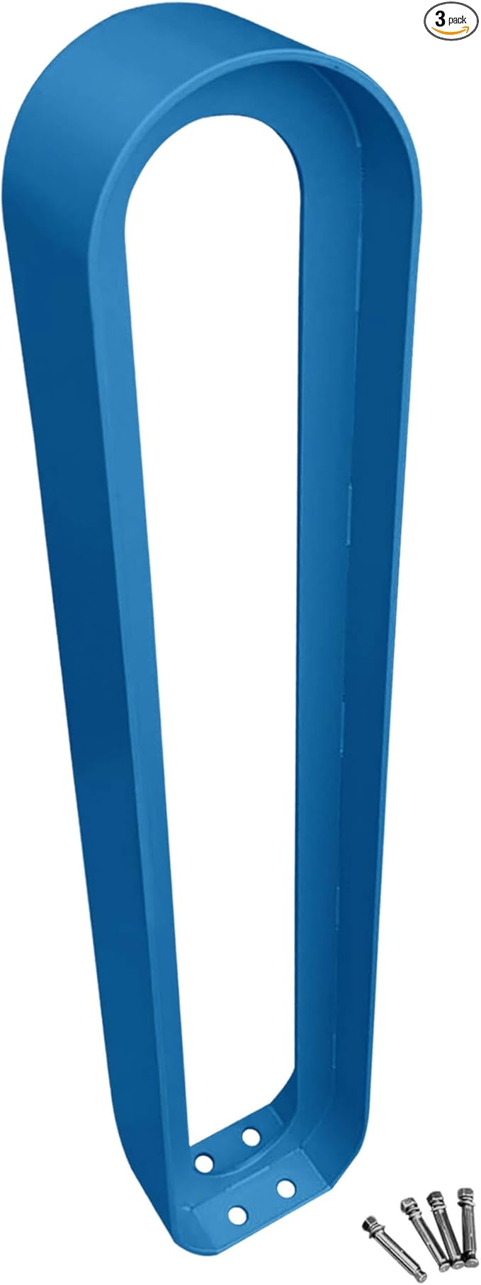 Sandbaggy Modern Commercial Bike Rack | 6.5” x 3” x 35” Oval Design | In-Ground by Sandbaggy